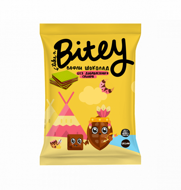 Вафли BITEY Шоколад, 35 гр