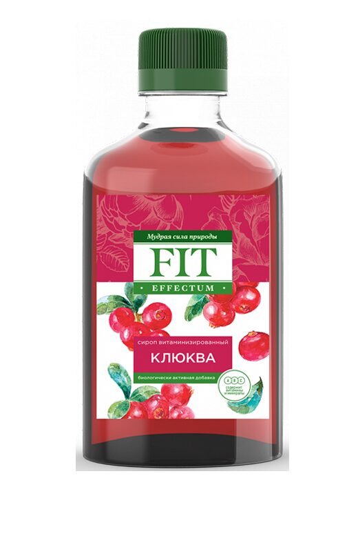 Сироп Fit Effectum, клюква, 250мл