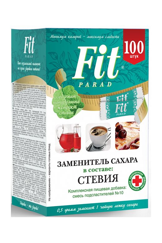 Сахарозаменитель Fit Parad №10, стики, 100шт