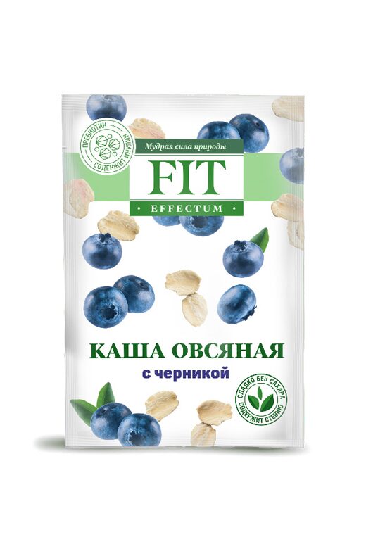 Каша овсяная Fit Effectum "Черника", 35г