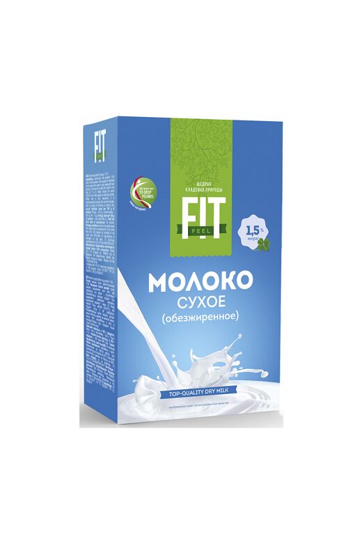 Молоко сухое обезжиренное 1.5%, FitFeel, 300 г